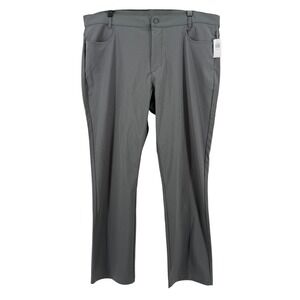 Old Navy Active Straight Leg Hybrid Pants Dark Gray Men‎ 40x30 Pockets NWT